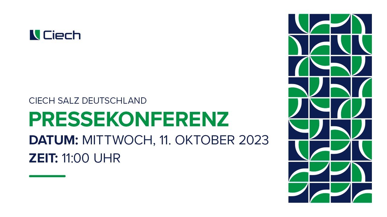 CIECH Salz Deutschland GmbH PRESSEKONFERENZ 11.10.2023