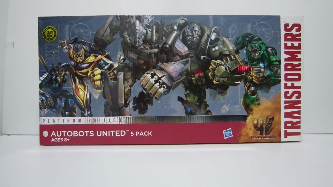 Gubzlef Reviews Autobots United Platinum Edition TF4 5 pack