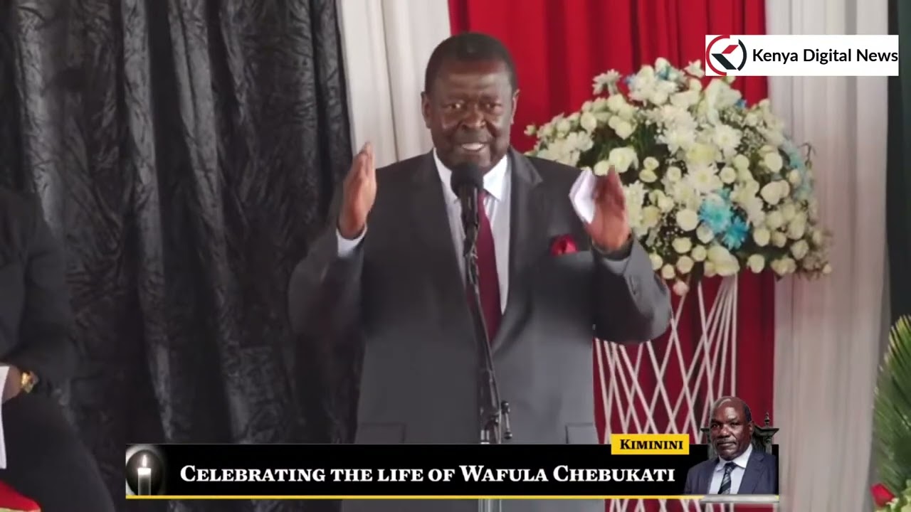 NO JOKES! Mudavadi speaks tough as he roars at Chebukati's burial ceremony in Trans Nzoia!!