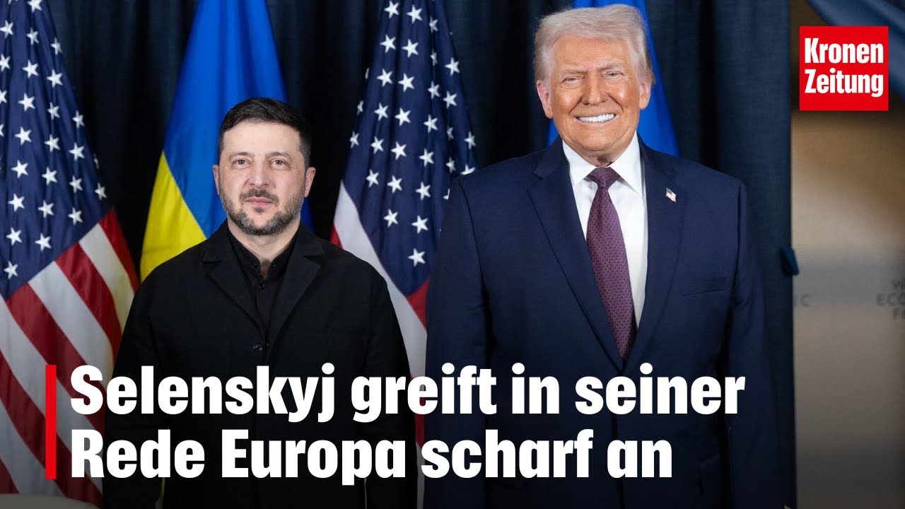 Selenskyj greift in seiner Rede Europa scharf an | krone.tv NEWS