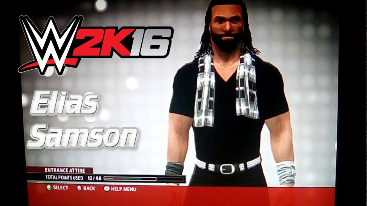 WWE 2k16 xbox 360/ps3 Elias Samson caw