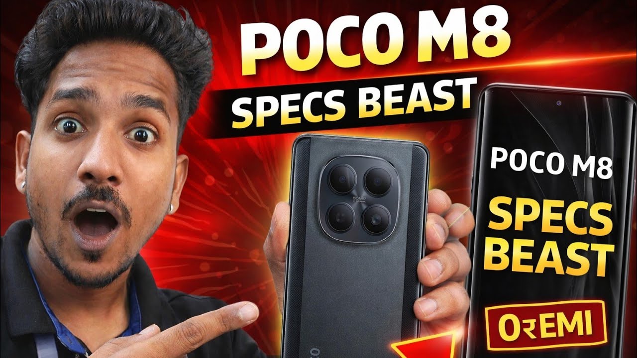 POCO M8 – Budget me Specs Beast! 😳 100% No Cost EMI | Worth It? #pocom8 #mobile #specs #tech #review