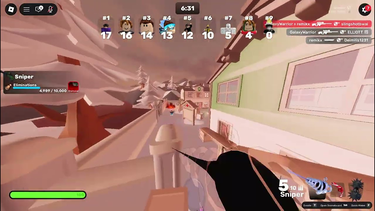 I GET A 5000 KILLS ON MY SNIPER IN ROBLOX RIVALS ❗
