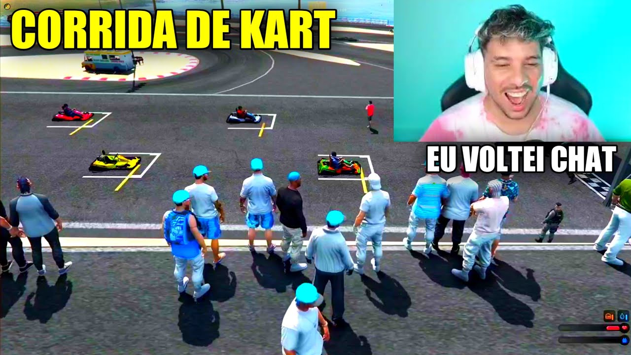 CJ NA CORRIDA DE KART !!!