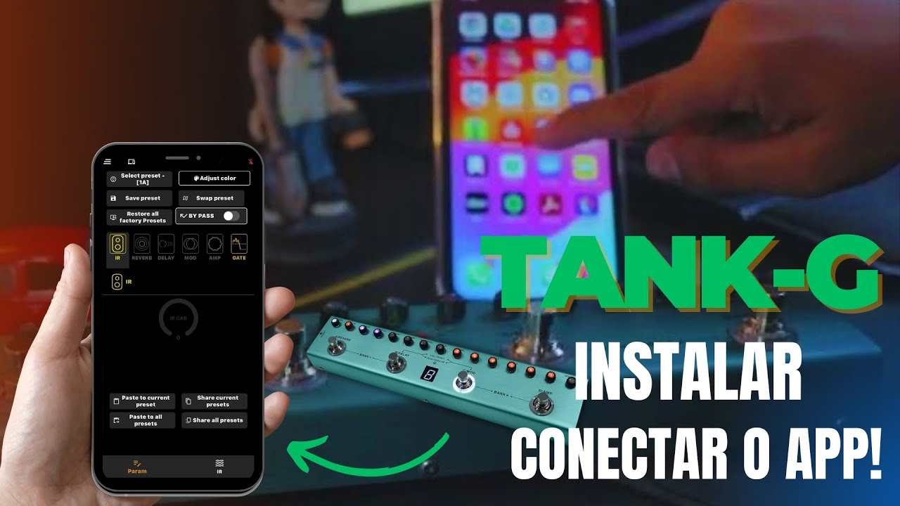 PEDAL TANK-G Mvave - CONECTANDO AO APLICATICO no IPHONE! (Firmware 26)