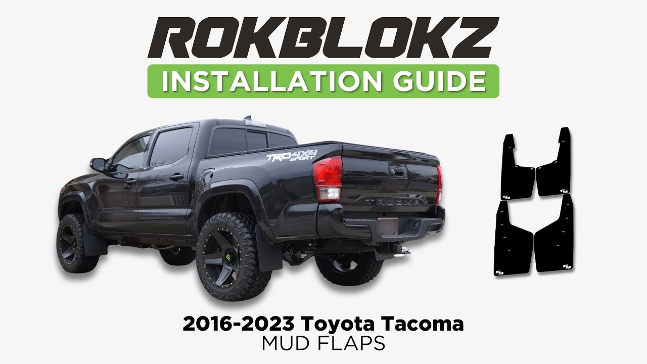 Rokblokz Mud flap install on 2016+ Toyota Tacoma