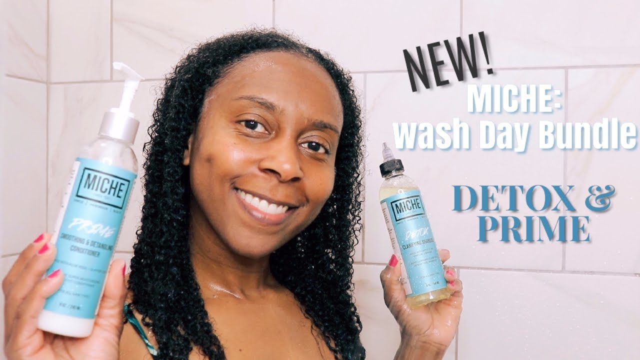 EXTREME MOISTURE Wash Day Routine ft. MICHE's New DETOX Shampoo, PRIME Conditioner & STRENGTHEN DC