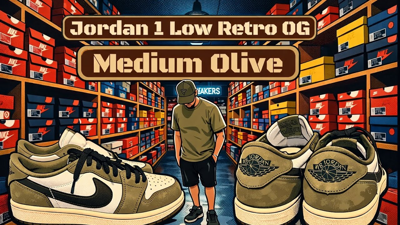 FIRST THEY SOLD OUT NOW THEY ARE AVAILABLE! JORDAN 1 LOW RETRO OG MEDIUM OLIVE REVIEW AND ON FOOT!
