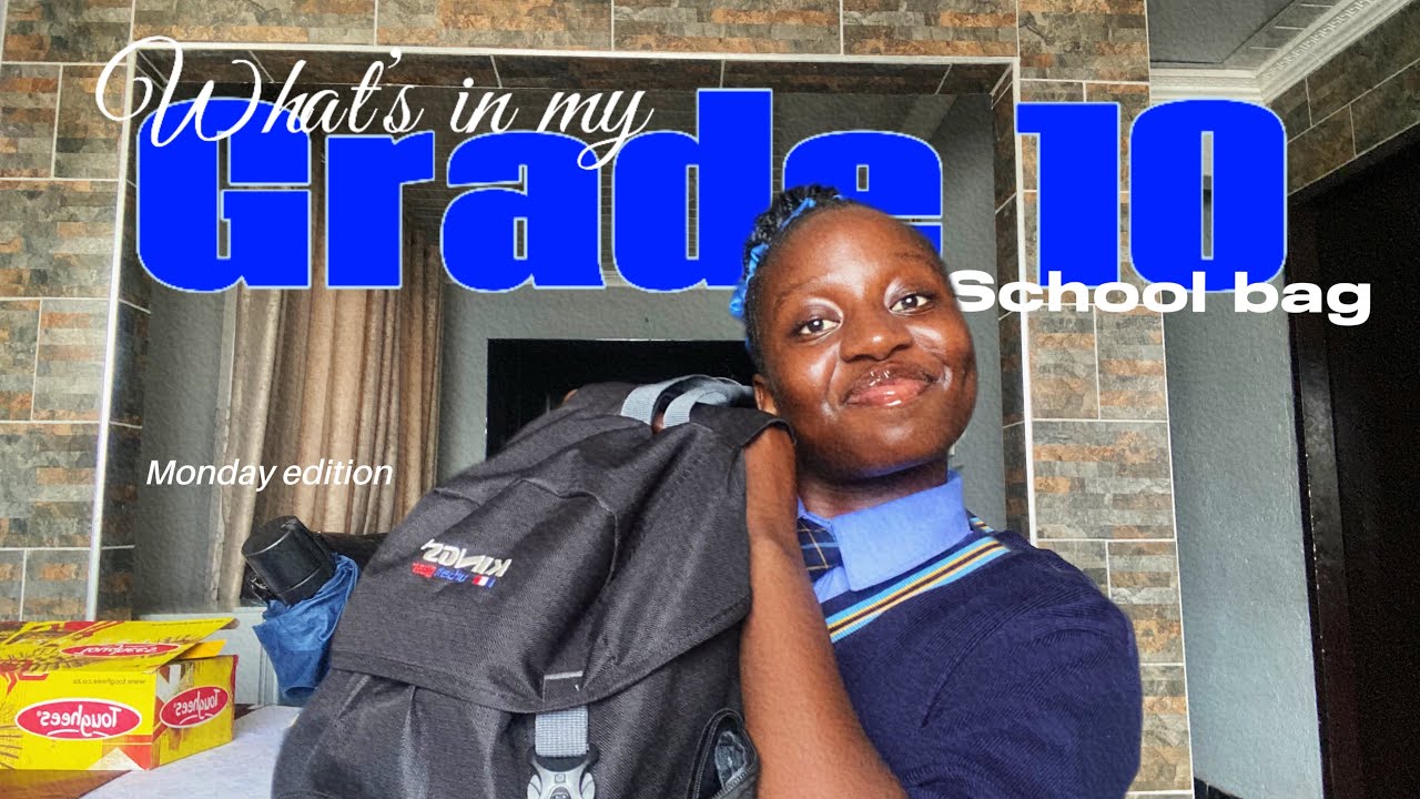 WHAT’S IN MY SCHOOL BAG??! | Grade 10 High-school student | South Africa