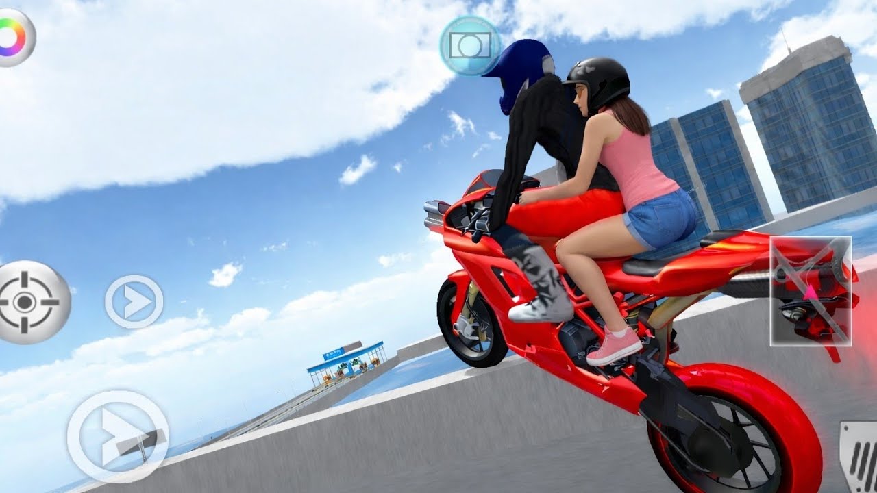“Red Super Racing Bike – Full Speed City Drive with Action” 🏍️💨3D Driving Class Simulator 