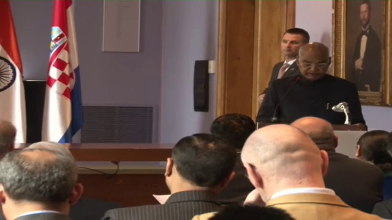 President Kovind addresses University of Zagreb, Croatia
