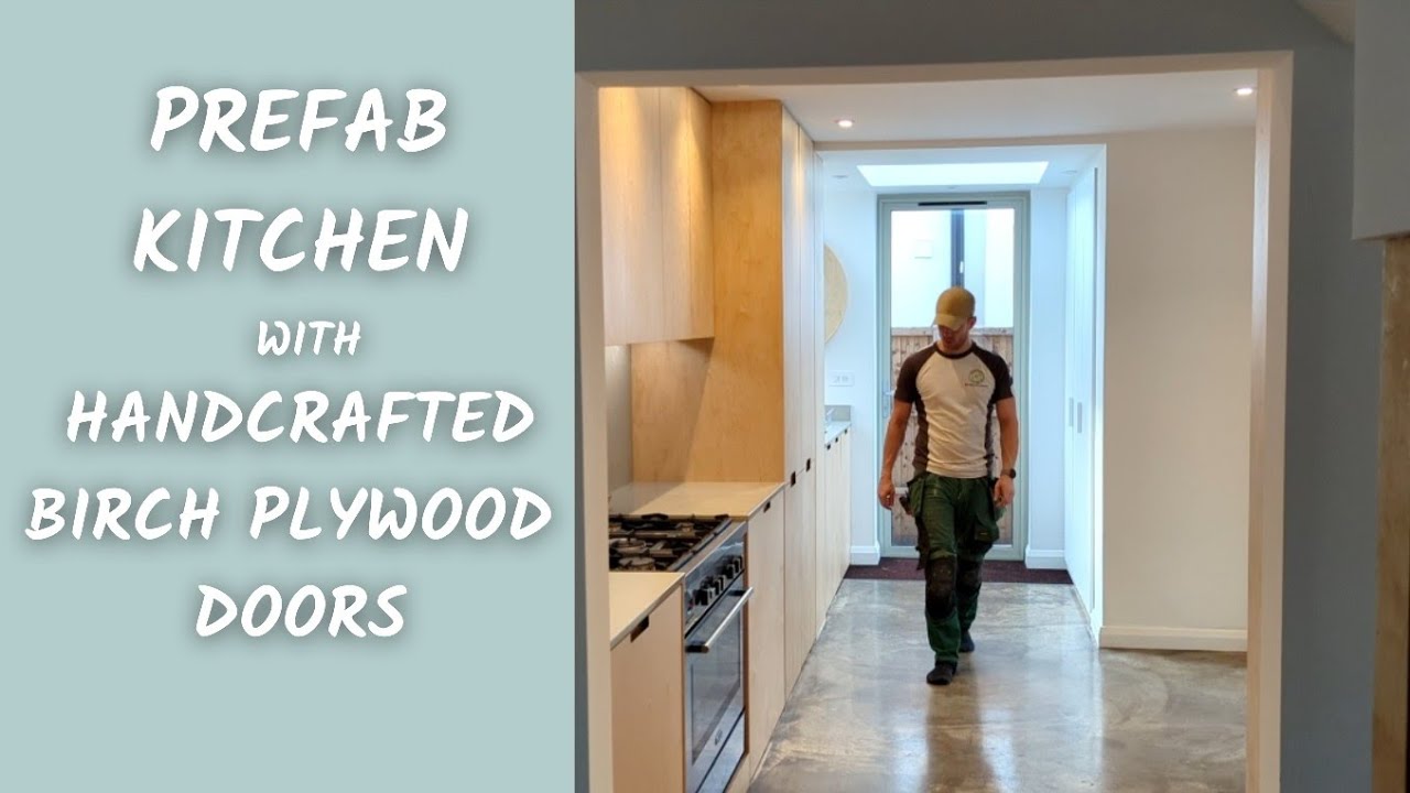 PREFAB kitchen with handcrafted birch plywood doors