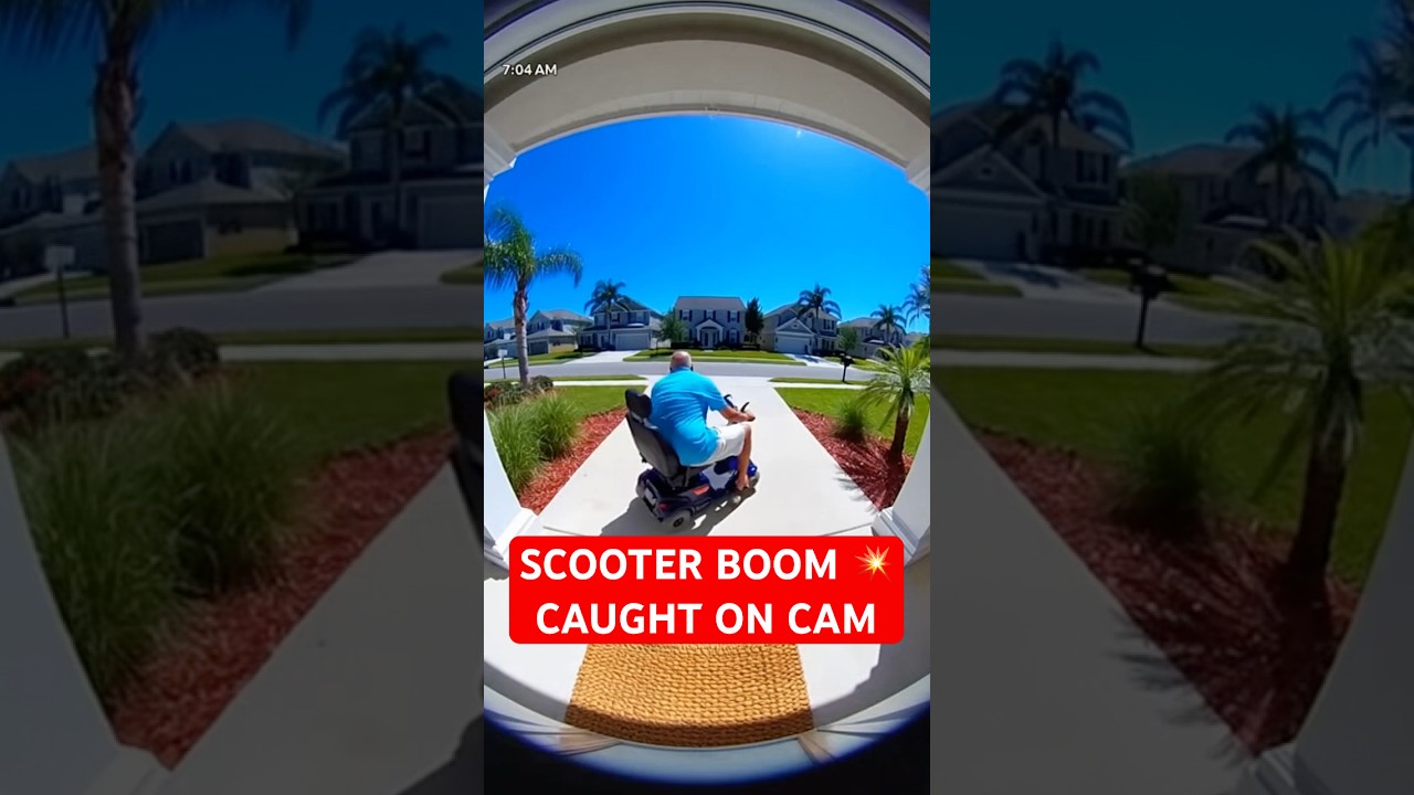 He Rode the Scooter&hellip; Didn&rsquo;t Know It Would EXPLODE 💥 Ring Cam Footage