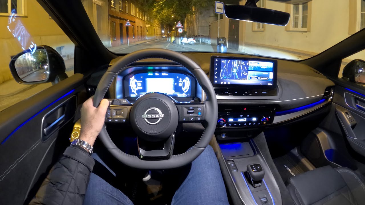 Новый NISSAN QASHQAI 2025 FACELIFT — ночной тест-драйв и обзор (1.3 DIG-T MHEV, 158 л.с.)