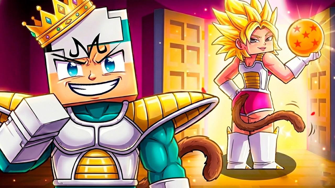 VIREI o PRINCIPE dos SAYAJIN por 24 HORAS no Minecraft