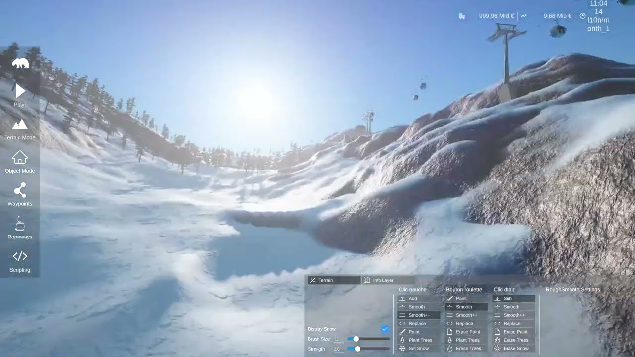 Construction du téleski valette / Jeux: Winter resort simulator 2