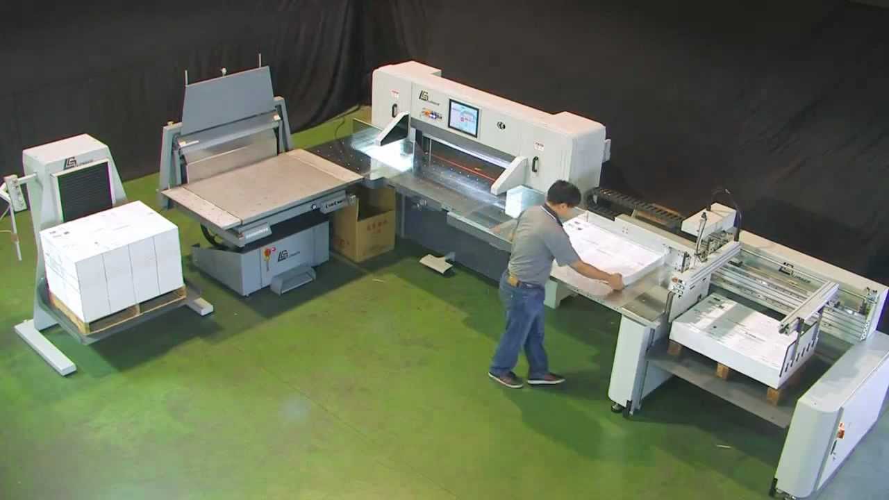 LONGER paper cutting machine system / paper guillotine system