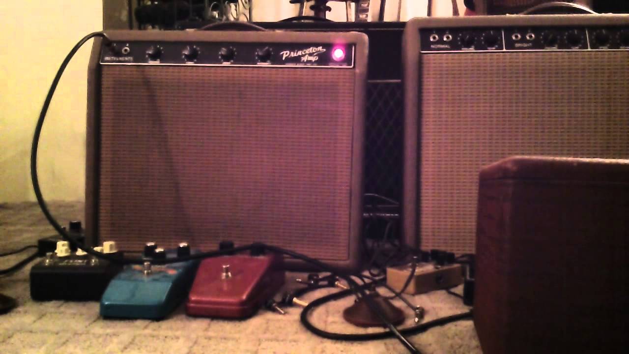 Fender Brown Princeton & Hofner 459  (3)