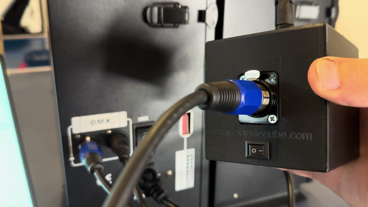 DMX Cube - Programming DMX Flame Projectors