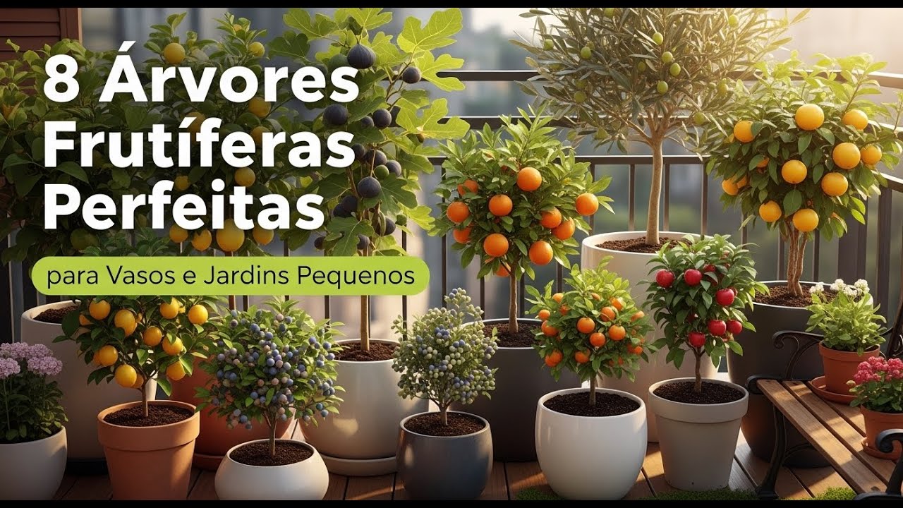 8 &Aacute;rvores Frut&iacute;feras que CABEM em vasos pequenos (E produzem MUITO!)