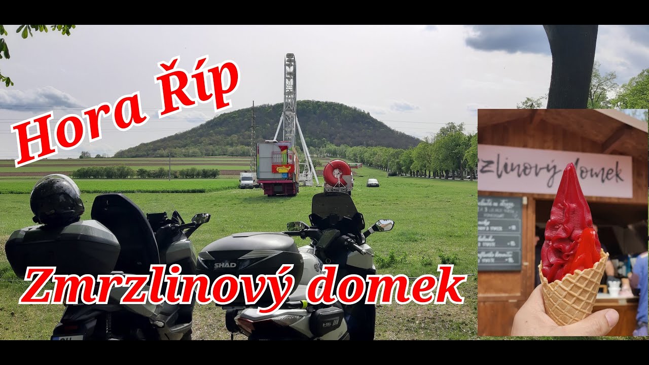 #4. Moto výlet - Zmrzlinový domek a hora Říp