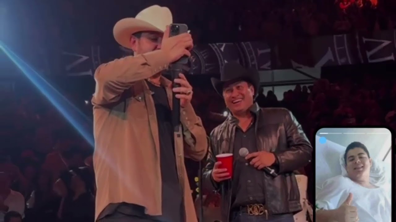 Eden y Julion llaman a Alfredo olivas en pleno concierto 