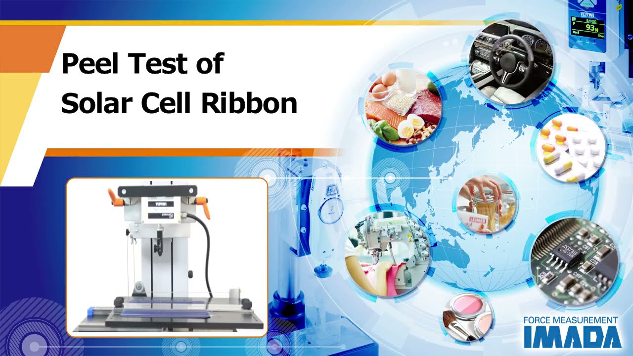 Peel Test of Solar Cell Ribbons
