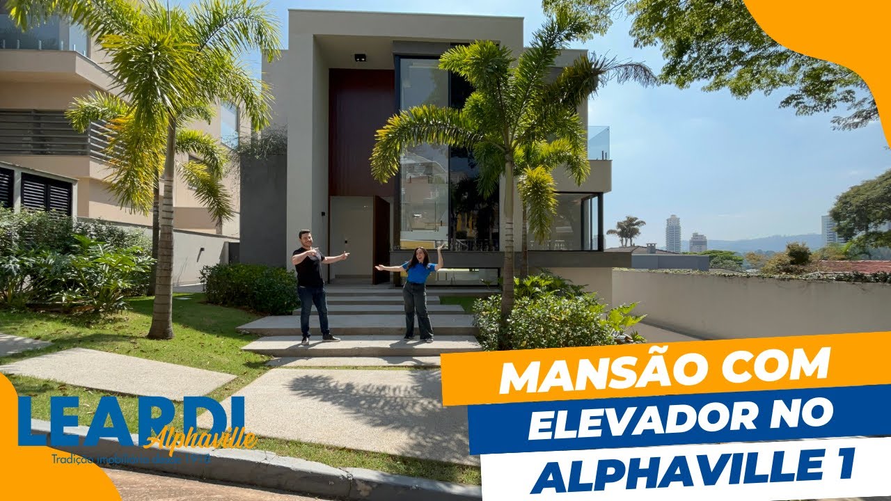 MANSÃO COM ELEVADOR NO ALPHAVILLE 1