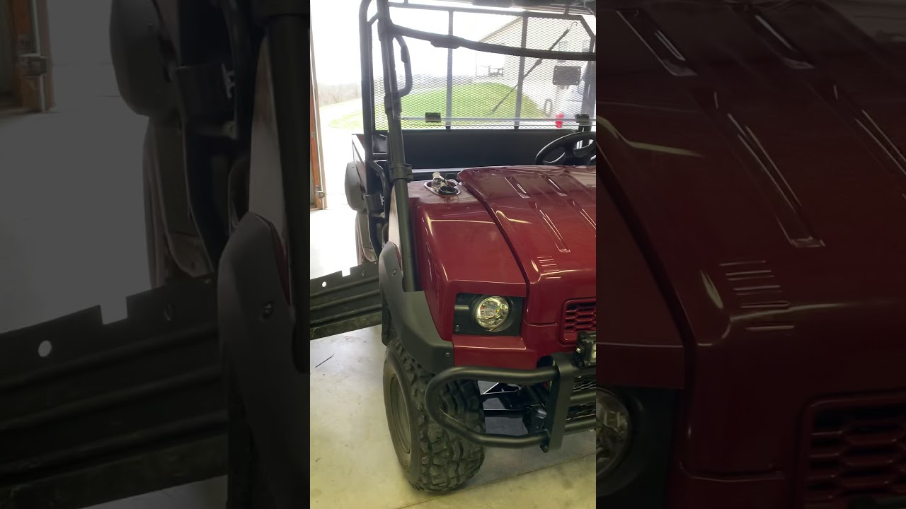 Badlands 3500 winch on a Kawasaki mule 4010