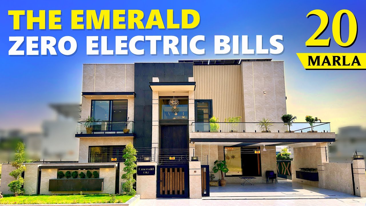 The Emerald | 1 Kanal Fully Luxury House for Sale Bahria Town Rawalpindi | Zero Electric Bills