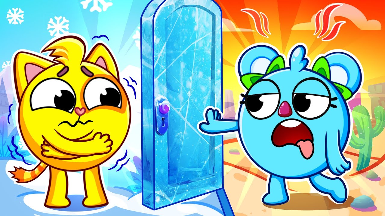 Let’s Learn Opposites! ☀️ Hot vs Cold Challenge ❄️ | Kids Songs & Nursery Rhymes by Baby Zoo🐱🐨