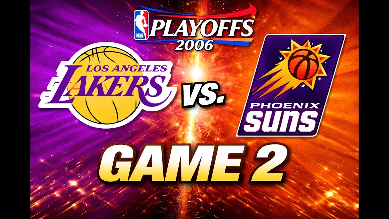 NBA PlayOffs 2006 Rd1 Los Angeles Lakers vs. Phoenix Suns Game 2 Kobe Bryant Full game