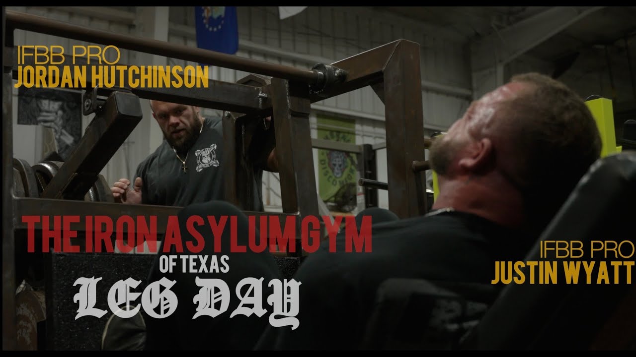IFBB Pros @jordanhutchinsonifbb  & Justin Wyatt leg day at @TheIronAsylumGym