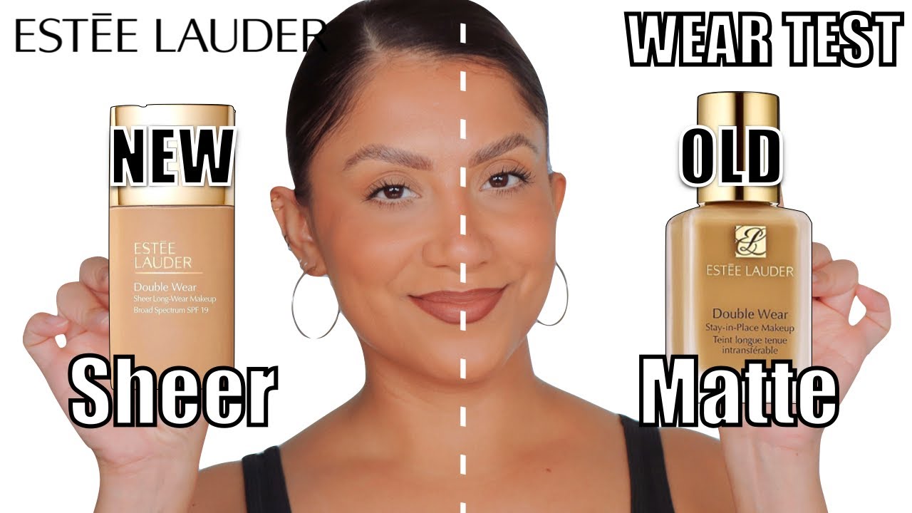 NEW VS OLD ESTEE LAUDER DOUBLE WEAR FOUNDATION + WEAR TEST *oily skin* | MagdalineJanet