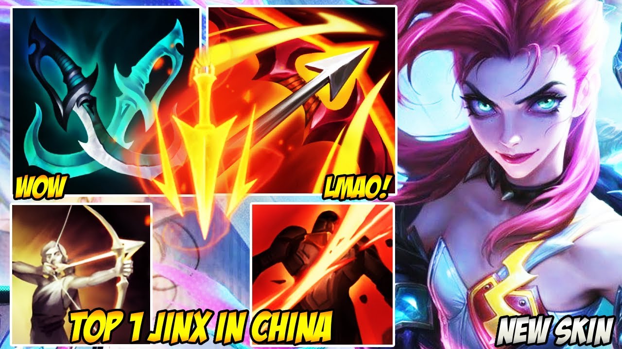 WILD RIFT CHINA TOP 1 JINX - SUPERVILLAIN JINX WITH THE MOST EXPLOSIVE 1v9