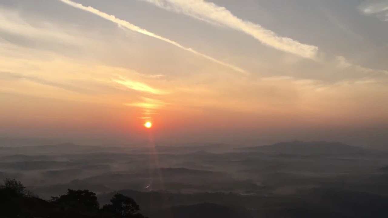 Sunrise View From Kundadri Hills Agumbe Shivamogga😍🥰🙏Subscribe🙏