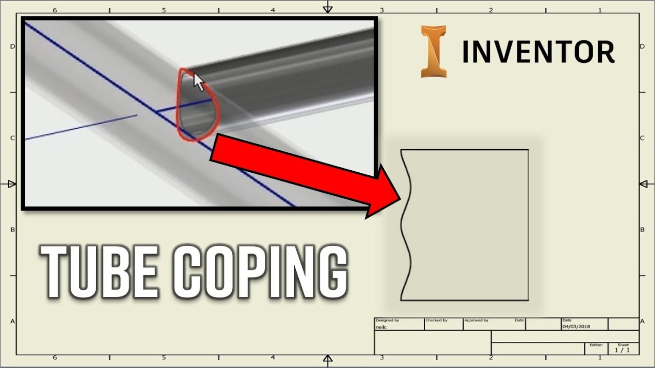 How to Flatten Tube Frames, Notch Coping Profiles | Autodesk Inventor