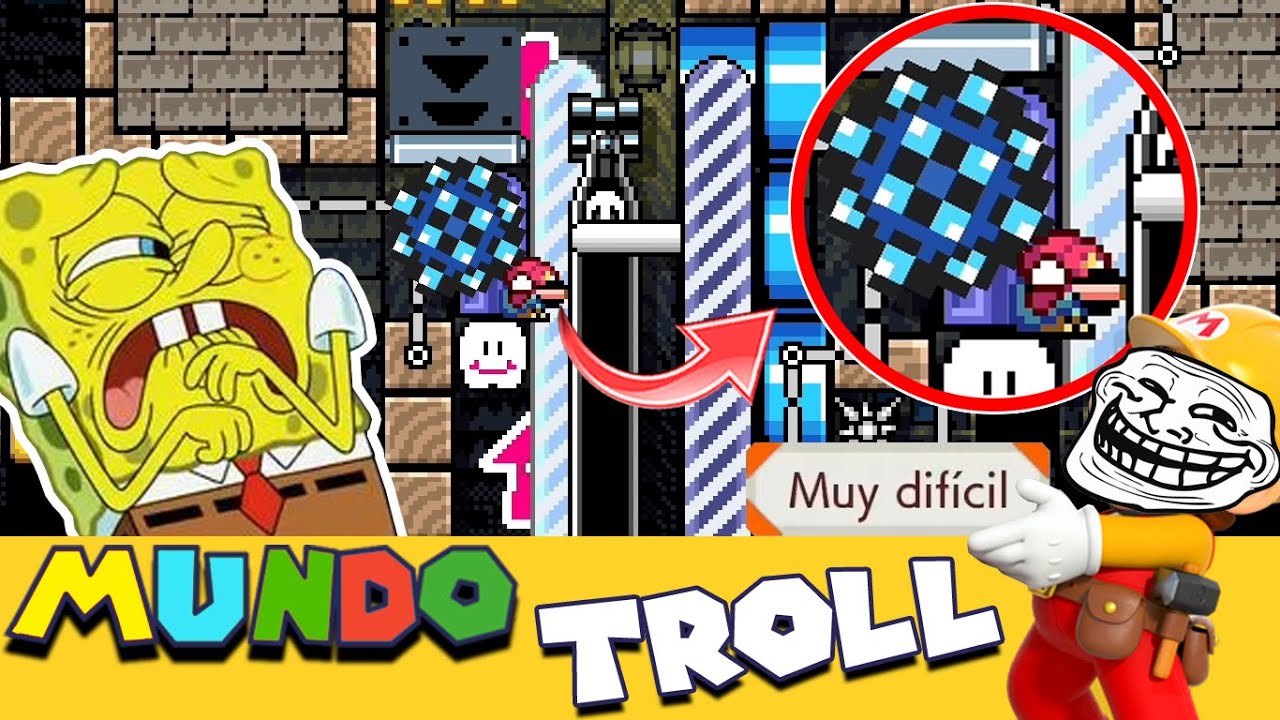 CUANDO LA PILLERÍA DOMINA EL MUNDO 🌎🔥 - MUNDO TROLL SUPER EXPERTO - SMM2 - ZetaSSJ
