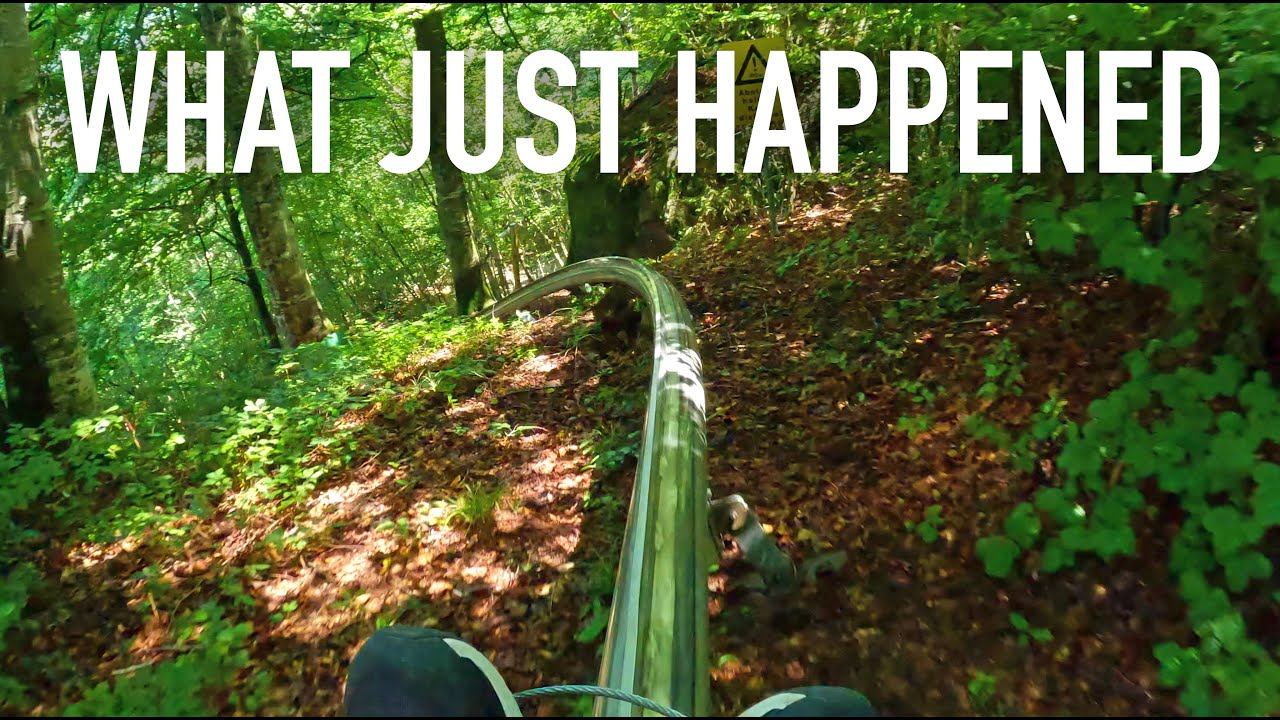 This Single Rail Alpine Coaster is TOO FAST! Rodelbahn POV Interlaken Switzerland