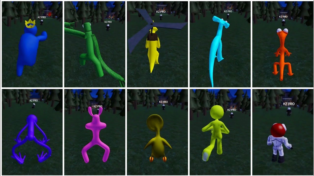 Rainbow Friends 2: ALL Intro Scenes in Roblox (Real vs. Roleplay)