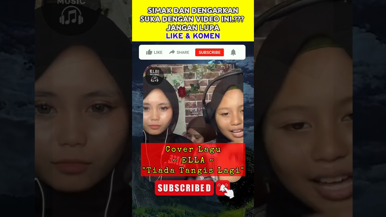 Cover lagu || ELLA ~ Tiada tangis lagi || Suaranya sangat mirip Ella #covermusiktop #ella #shorts