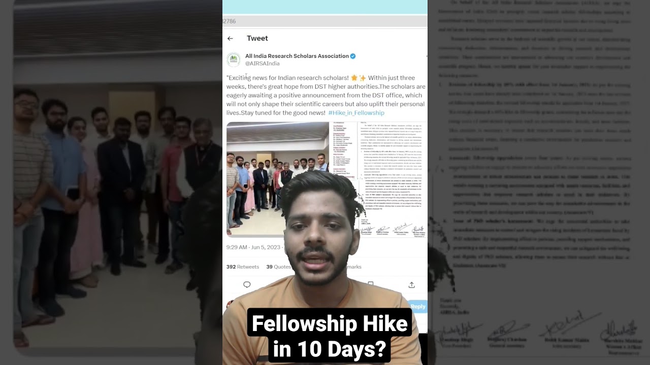 Fellowship Hike Update ... #csirnet #fellowship #hike #csir #jrf #scholarship #mathematics