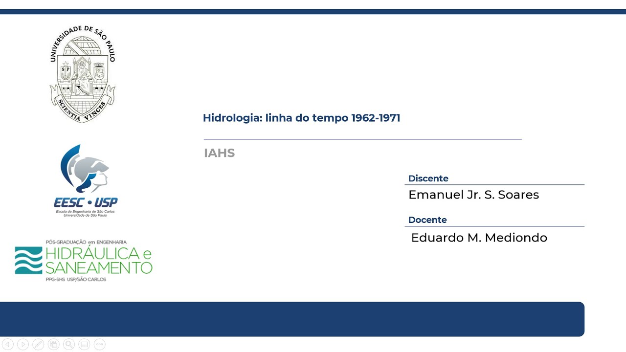 Hidrologia: década 1962 - 1971 - Emanuel Júnior Silva Soares