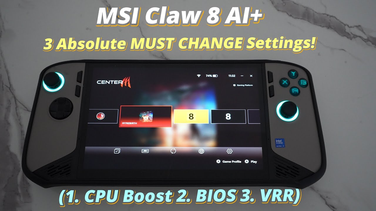 MSI Claw 8 AI+ Best Hidden Settings to Change (Part 1)