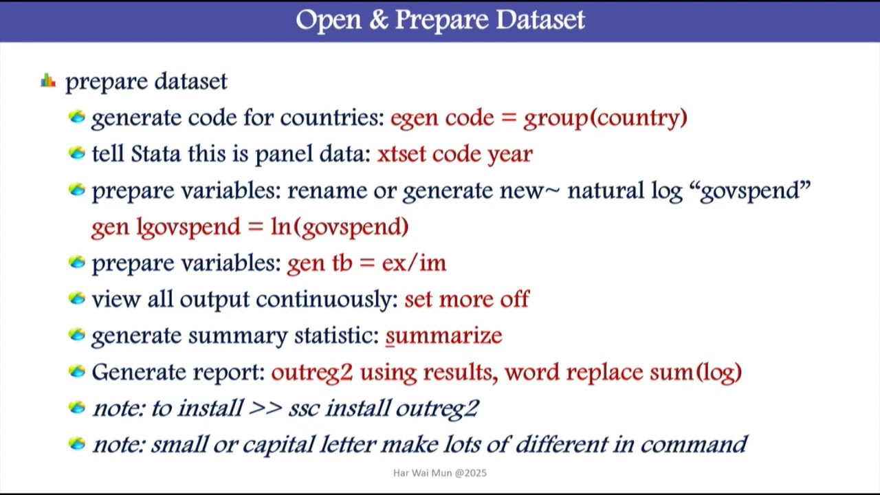 Static & Dynamic Panel Analysis using Stata