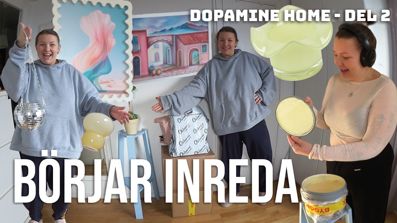 INREDNINGS-HAUL + MÅLARFÄRG 💛 | Dopamine Home - Del 2