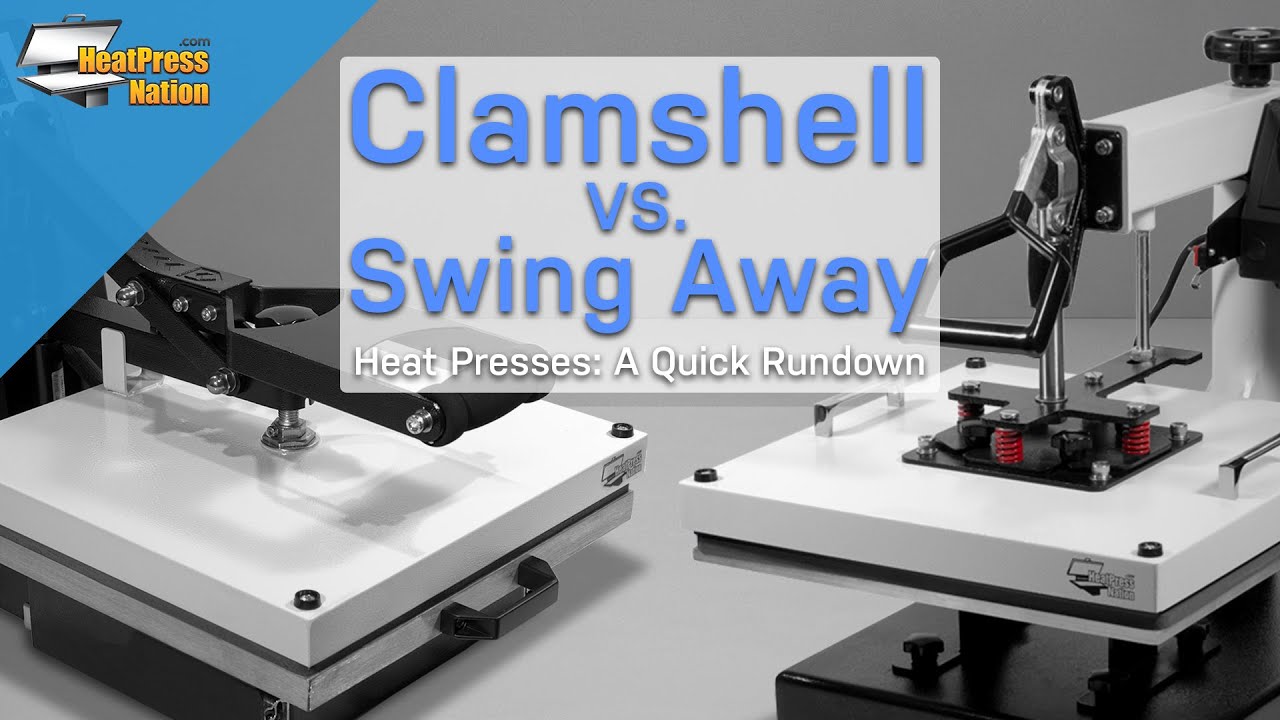 Clamshell vs. Swing Away Heat Presses: A Quick Rundown