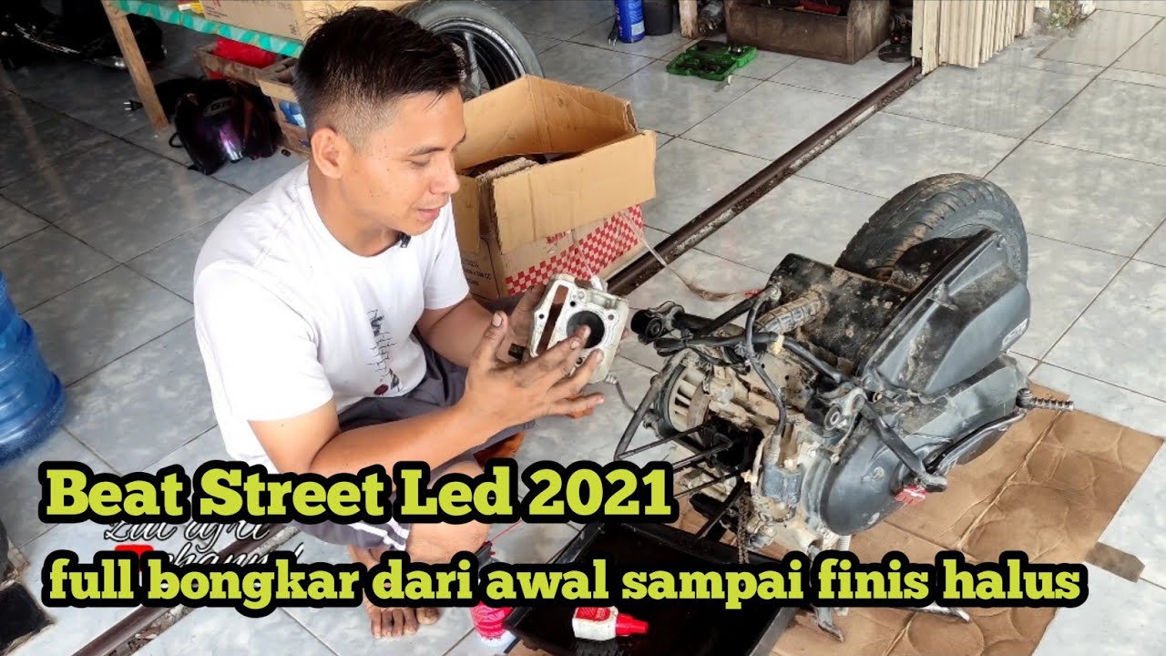 Beat Street Led 2021 Udah Bongkar Mesin, Piston Kecil Parah