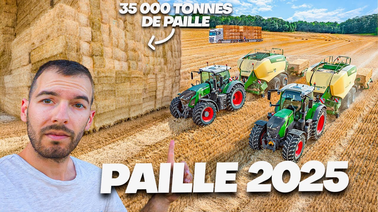 😯 PAILLE 2025 CHEZ FOURRAGES DE VIENNE - 35 000T de paille par an