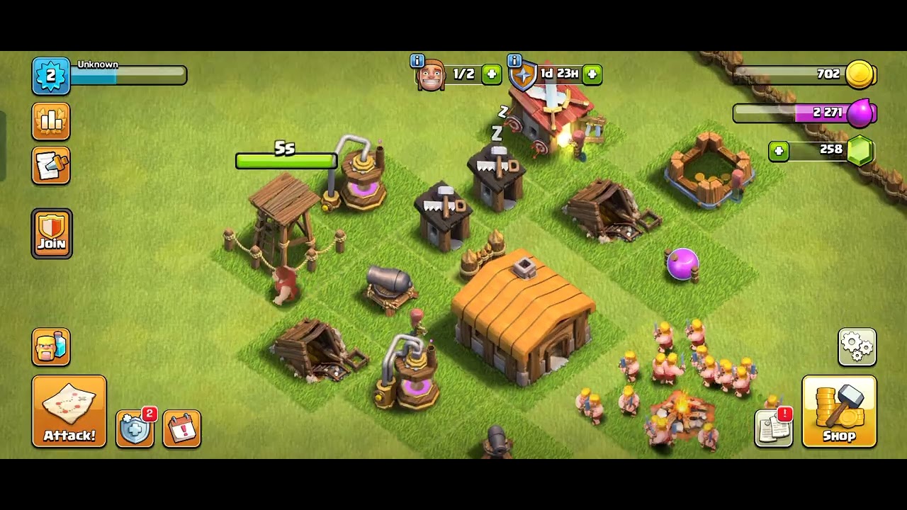 Clash of clans Day-2 And I play more match but cannot record that #coc #gaming @AyushYadavqg3pr